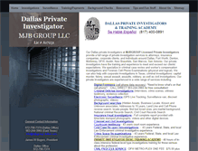 Tablet Screenshot of mjbgroup-dallas.com